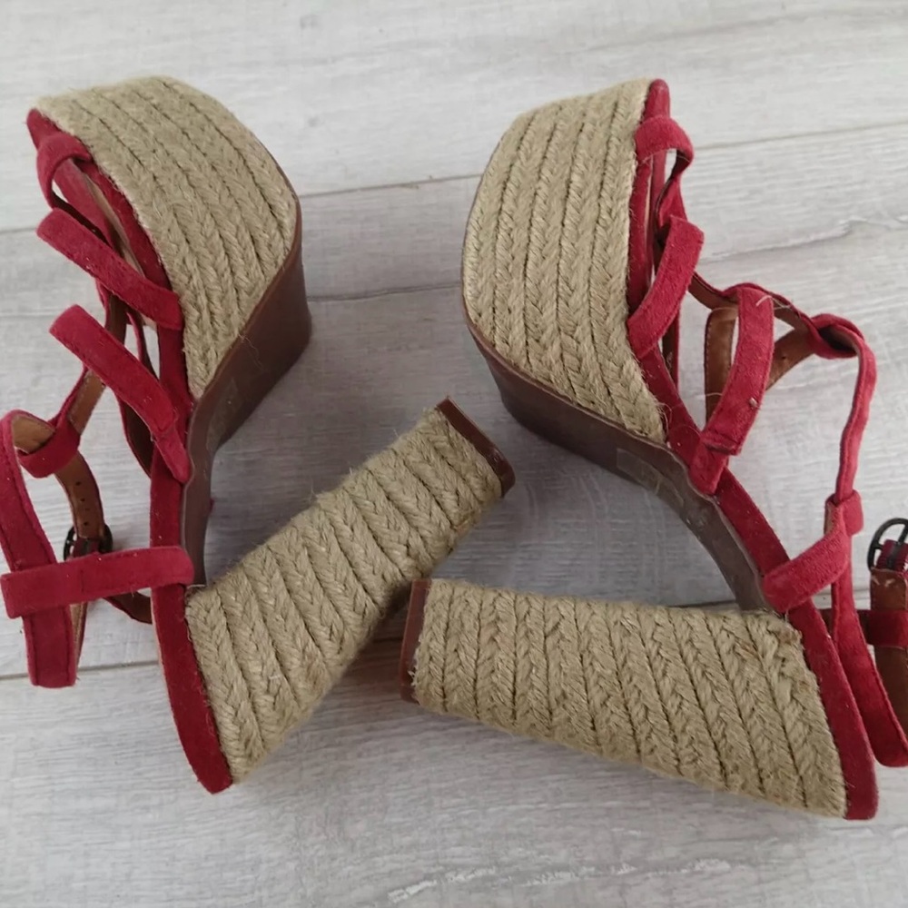 Jeffrey Campbell Platforms Red Suede - image 2